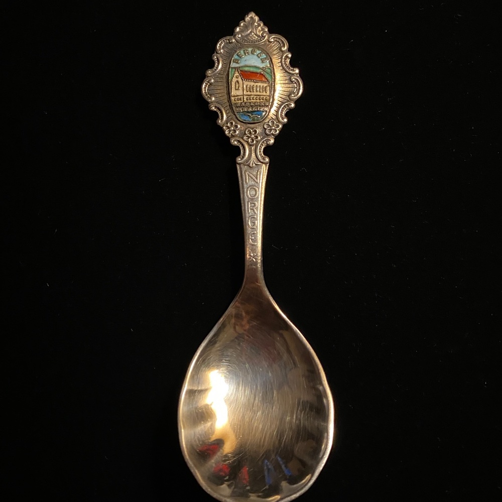 NORGE Silver-plated Sugar Spoon 60 GR H.S.